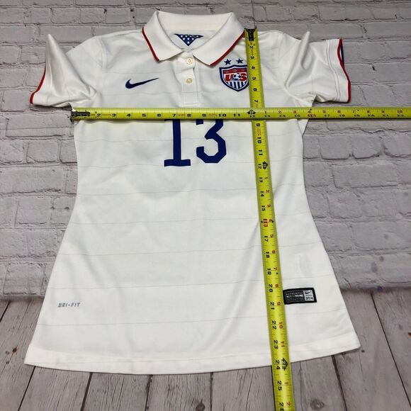 Nike Women 2014 Morgan #13 USA Soccer Jersey Size Small M188 -19 - Picture 2 of 16